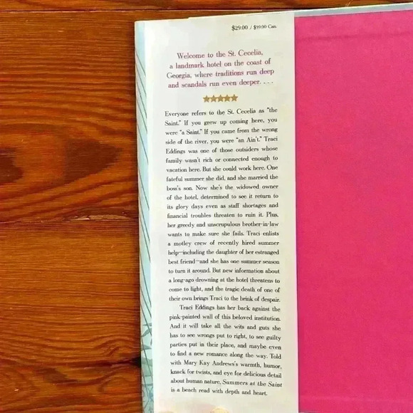 Novel/Book By Mary Kay Andrews Hard Back Summers At The Saint - Picture 3 of 4